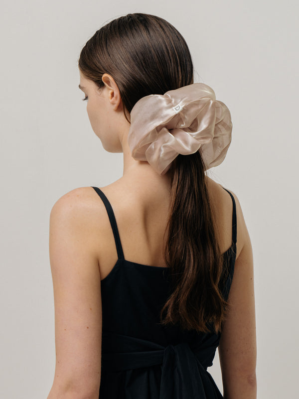 Emin Paul Beige Hair Scrunch