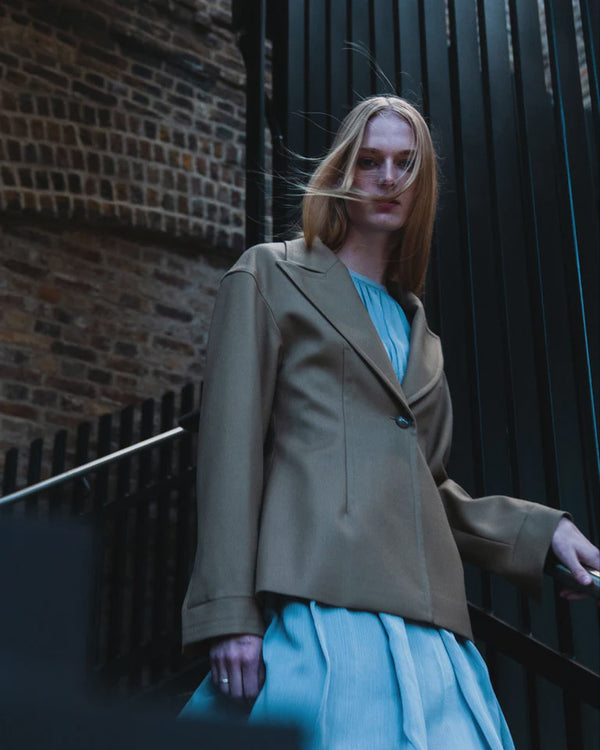 emin paul Beige Tailored Waist Blazer