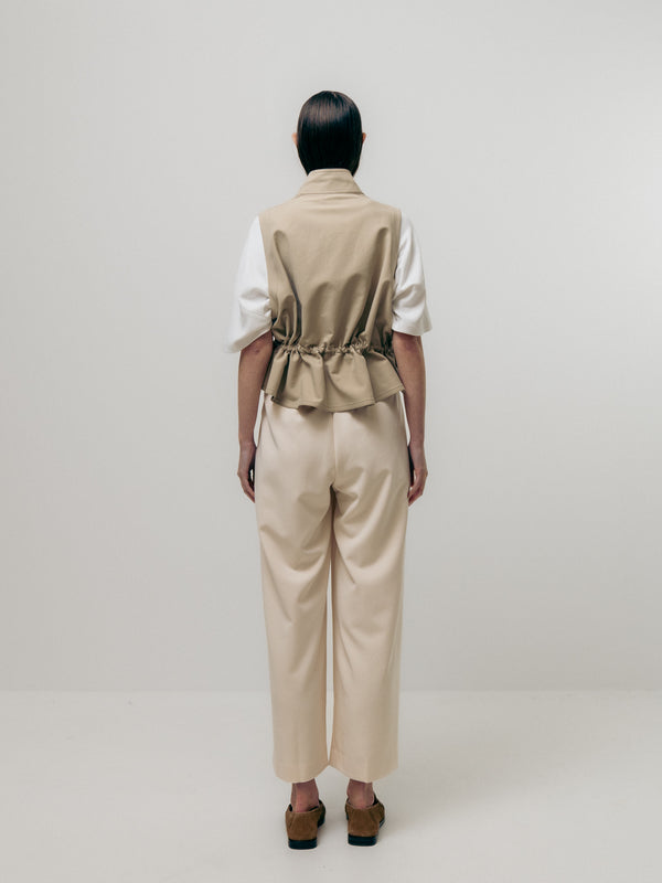 Emin Paul Beige Utility Vest