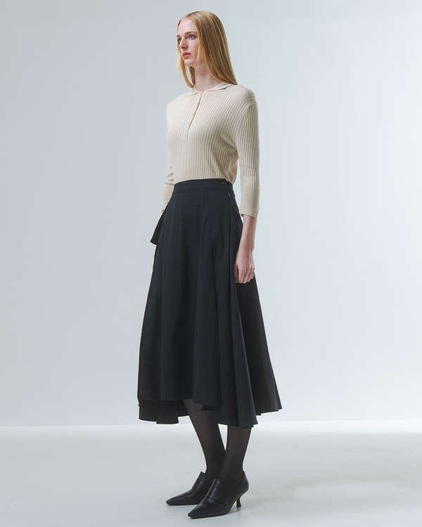 Emin Paul Black Cargo Pocket Skirt