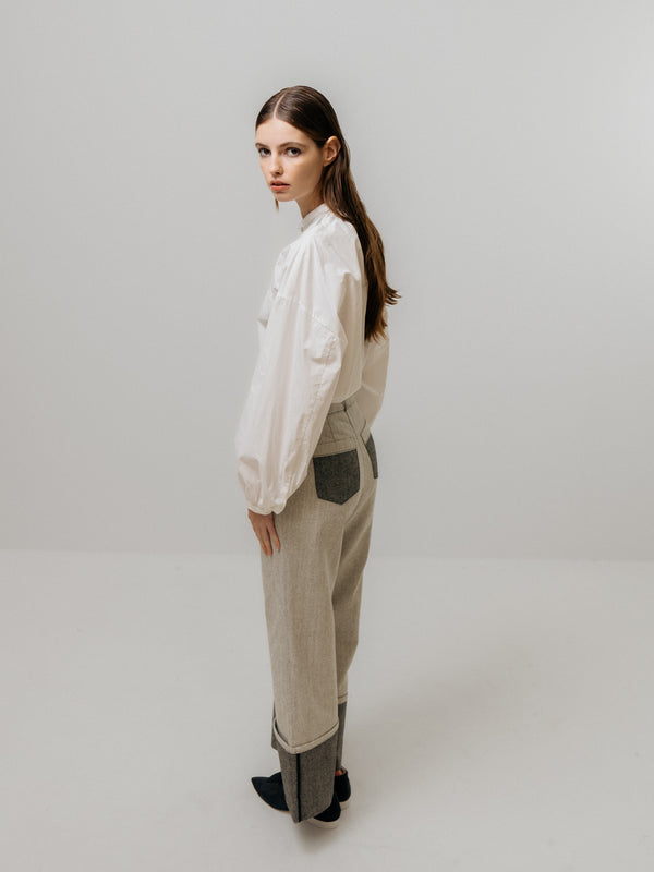 Emin Paul Black Contrast Denim Jeans