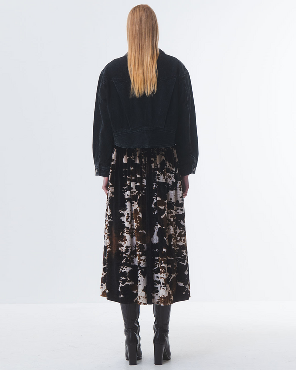 Emin Paul Black Cropped Denim Jacket