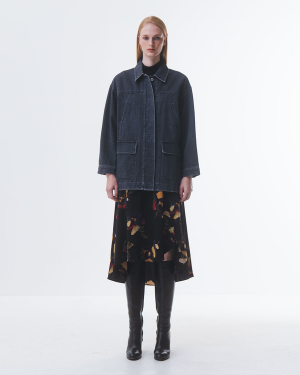 Emin Paul Black Denim Work Jacket