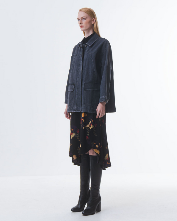 Emin Paul Black Denim Work Jacket