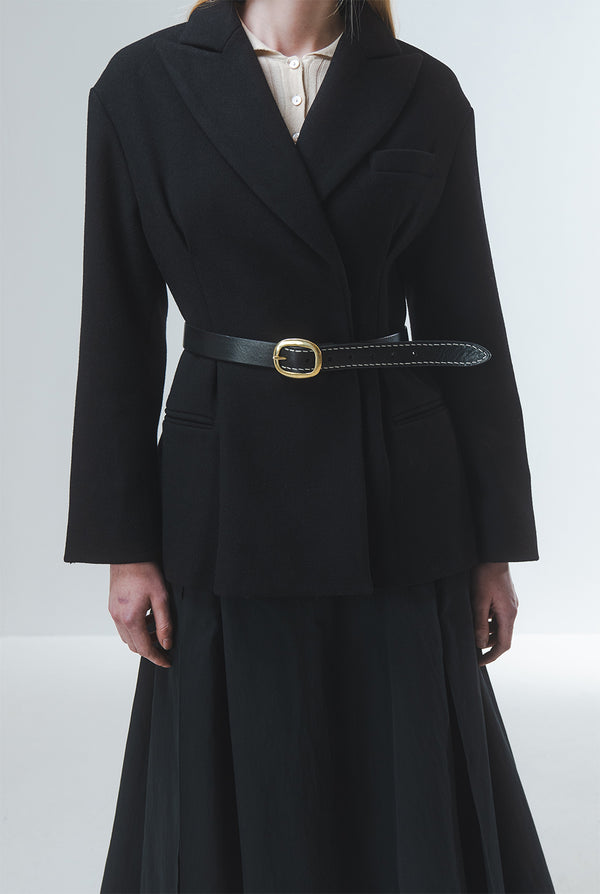 Emin Paul Black Handcraft Belt