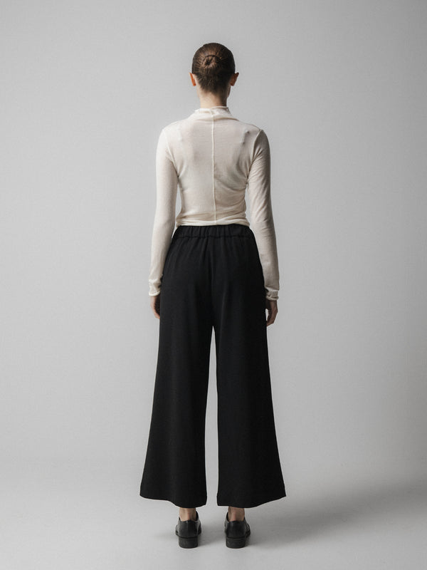 Emin Paul Black Ribbon Tie Culottes