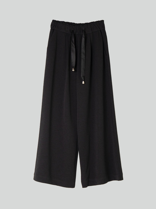 Emin Paul Black Ribbon Tie Culottes