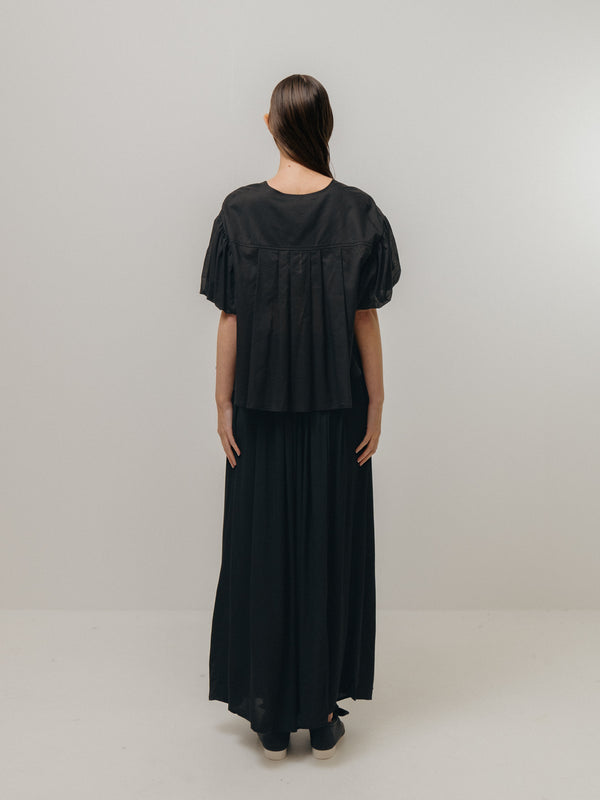 Emin Paul Black Straight-Leg Relaxed Trousers