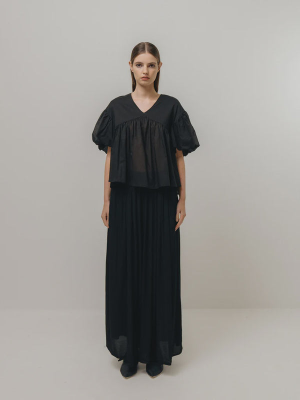 emin paul Black Straight-Leg Relaxed Trousers