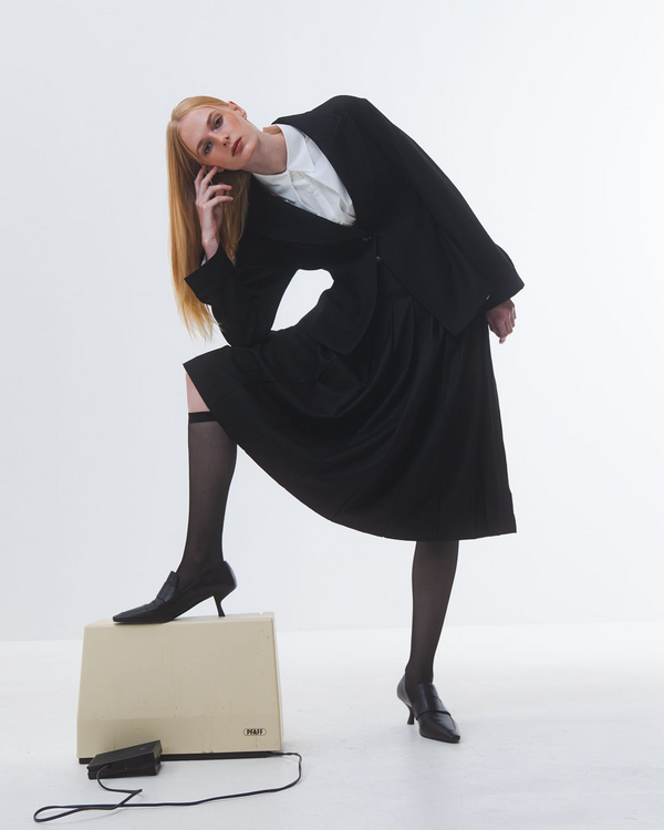 Emin Paul Black Tailored Waist Blazer