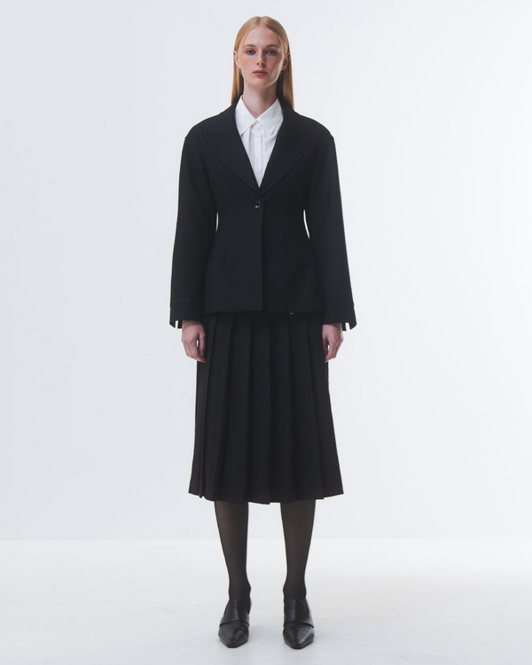 Emin Paul Black Tailored Waist Blazer