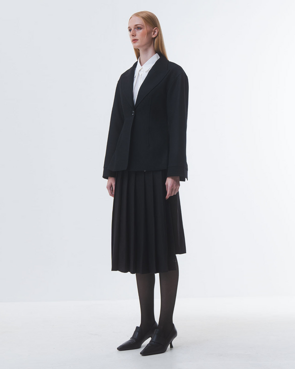 Emin Paul Black Tailored Waist Blazer