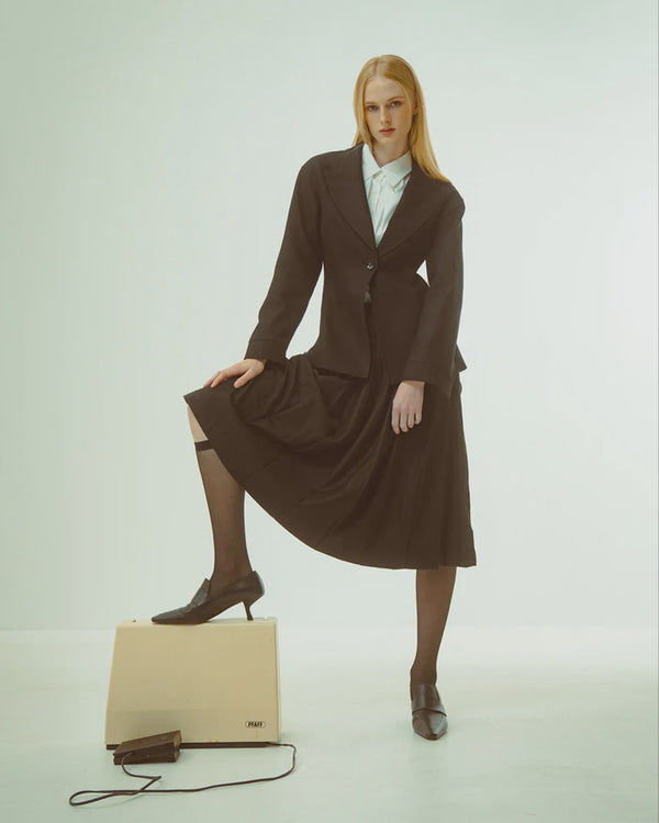 emin paul Black Tailored Waist Blazer