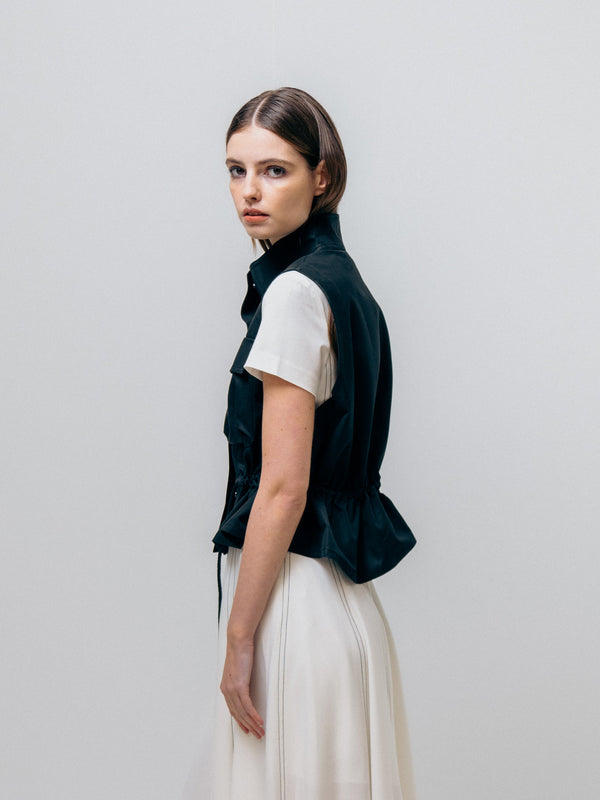 Emin Paul Black Utility Vest