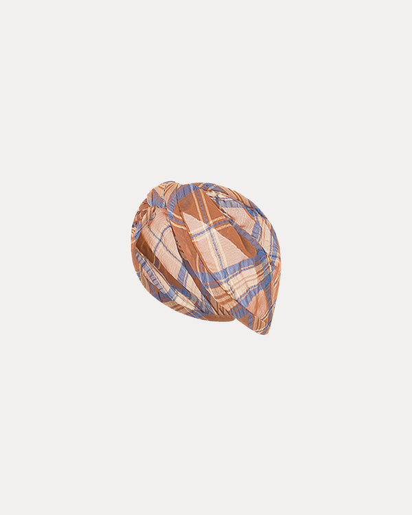 emin paul Brown Check Headband