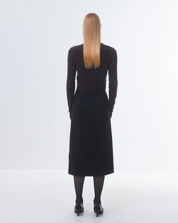 Emin Paul Brown Cropped Cardigan