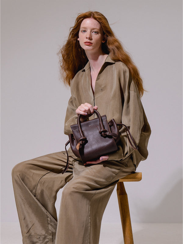 Emin Paul Brown Leather Bag Small