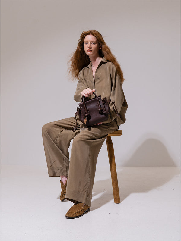 Emin Paul Brown Leather Bag Small