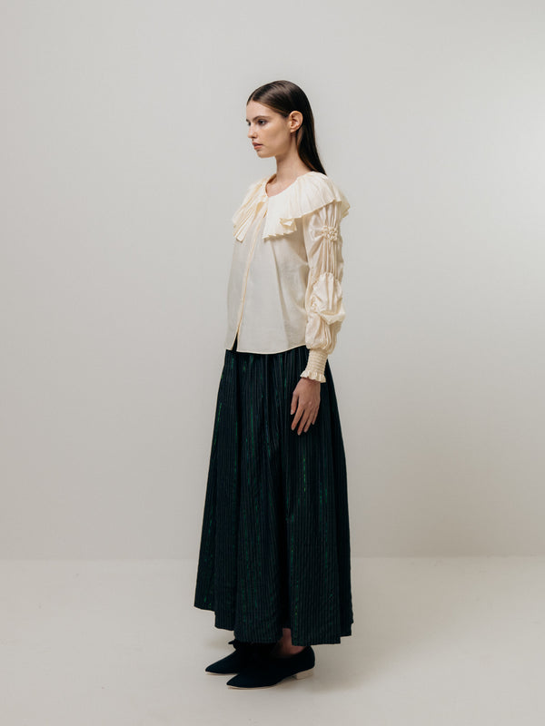 Emin Paul Butter Pleated Collar Blouse