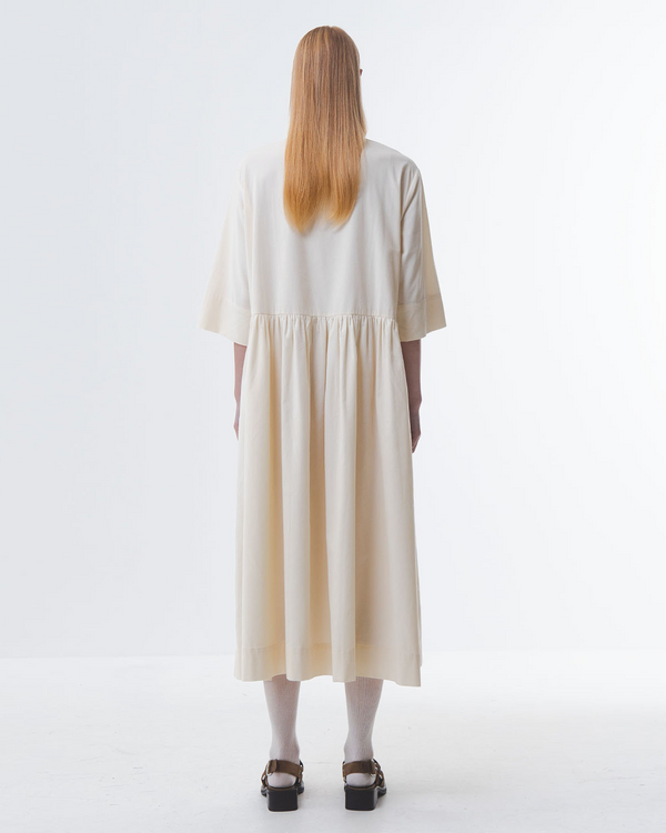 Emin Paul Cream Oversized Pocket Maxi Dress