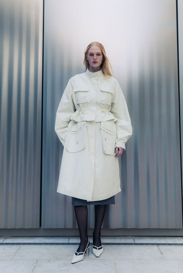 Emin Paul Cream Utility Vest