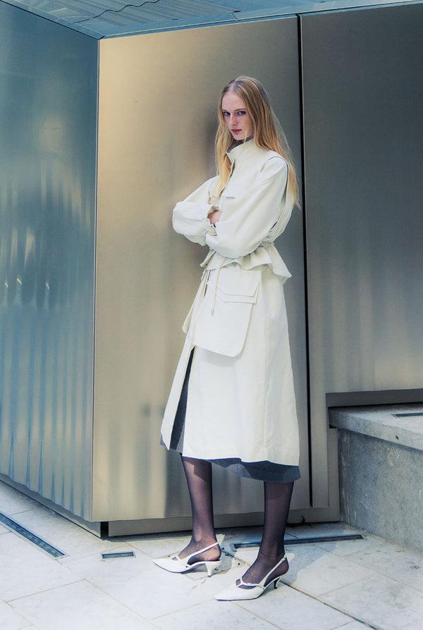 emin paul Cream Utility Vest