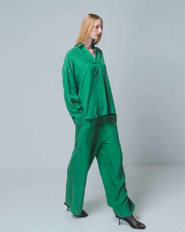 Emin Paul Green Fluid Trousers