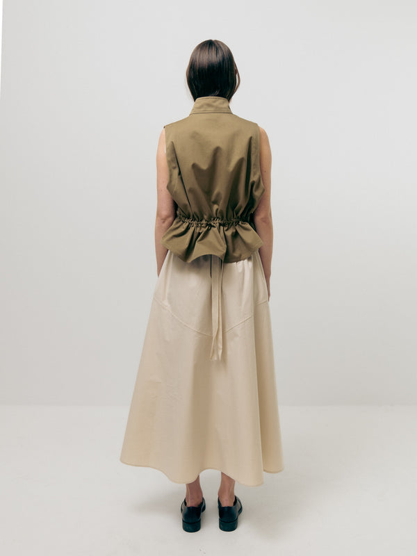 Emin Paul Khaki Utility Vest