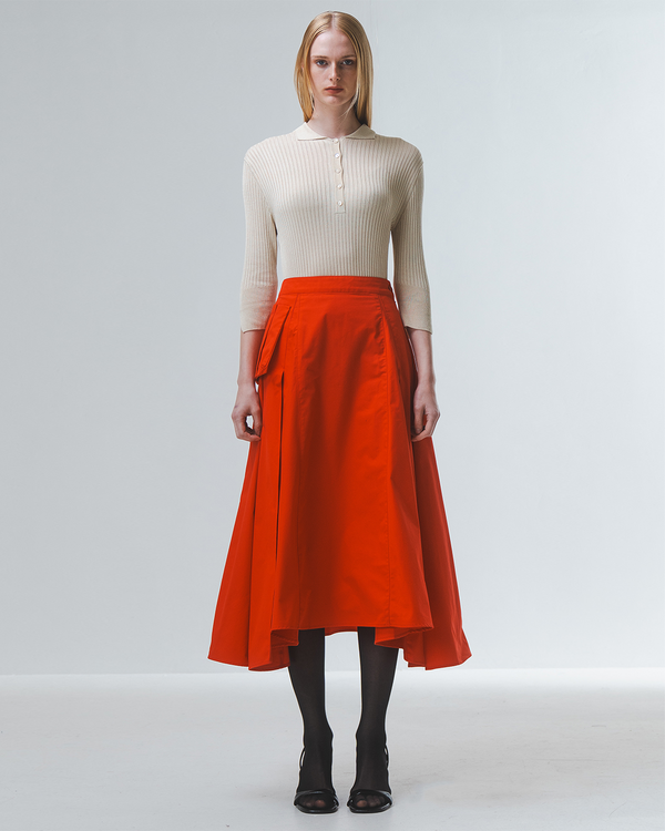 Emin Paul Red Cargo Pocket Skirt