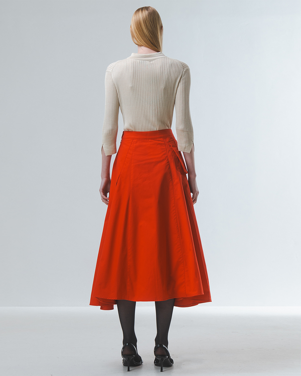 Emin Paul Red Cargo Pocket Skirt
