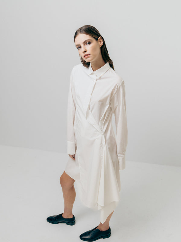 Emin Paul White Multi-Wear Cotton Dress