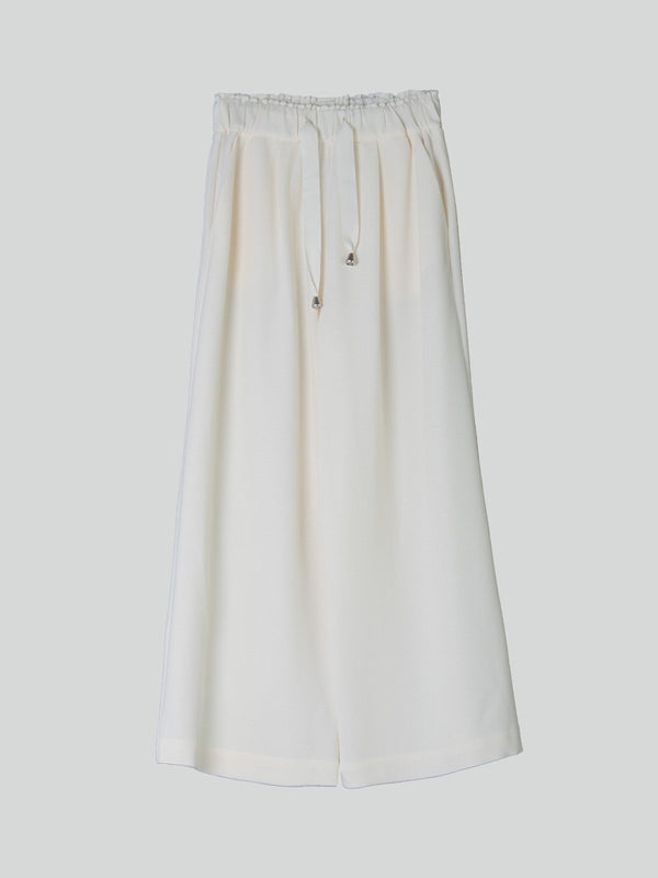 Emin Paul White Ribbon Tie Culottes