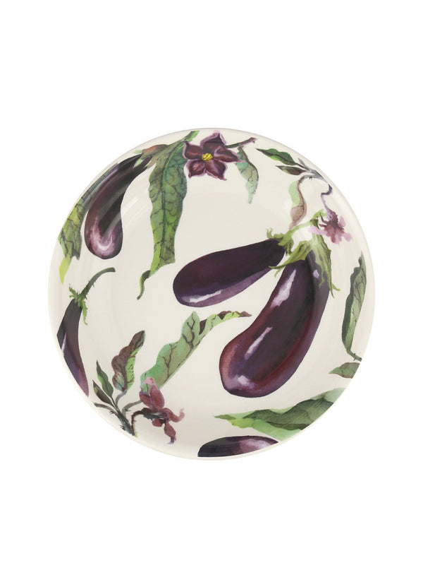 Emma Bridgewater Aubergine & Flowers Medium Pasta Bowl