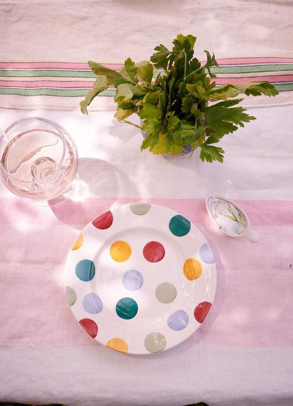 emma bridgewater Big Polka Dots Medium Dinner Plate 8.5 Inch