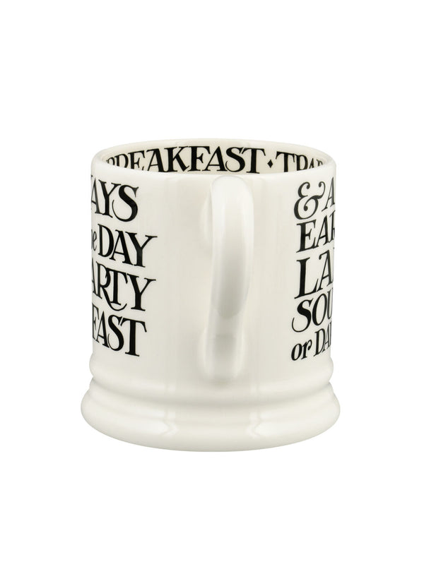 Emma Bridgewater Black Toast Breakfast Tea 1/2 Pint Mug