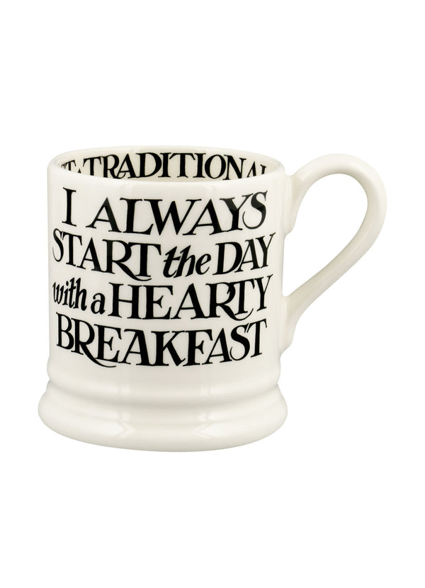 Emma Bridgewater Black Toast Breakfast Tea 1/2 Pint Mug