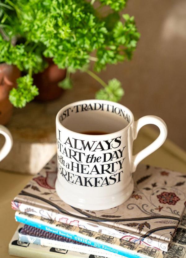 emma bridgewater Black Toast Breakfast Tea 1/2 Pint Mug