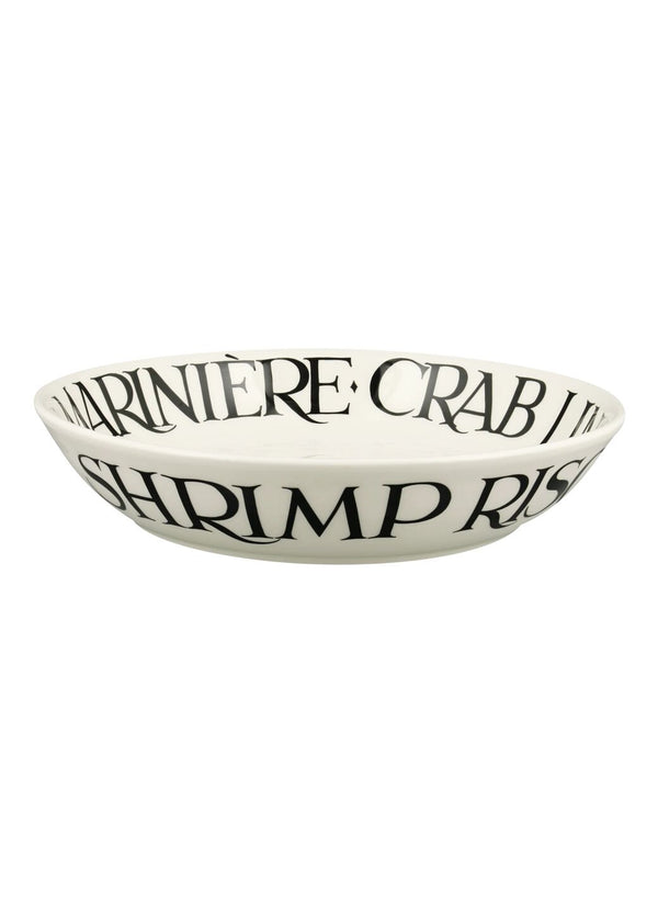 Emma Bridgewater Black Toast Crab Linguine Medium Pasta Bowl