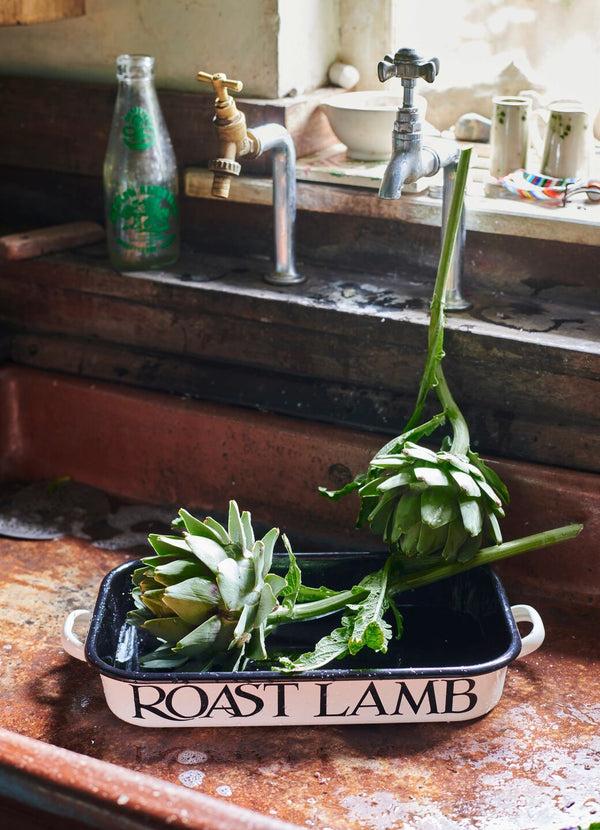 emma bridgewater Black Toast Enamel Roasting Dish with Handles 40cm