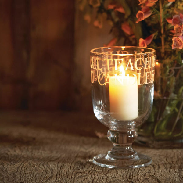 emma bridgewater Black Toast Large Glass Storm Lantern