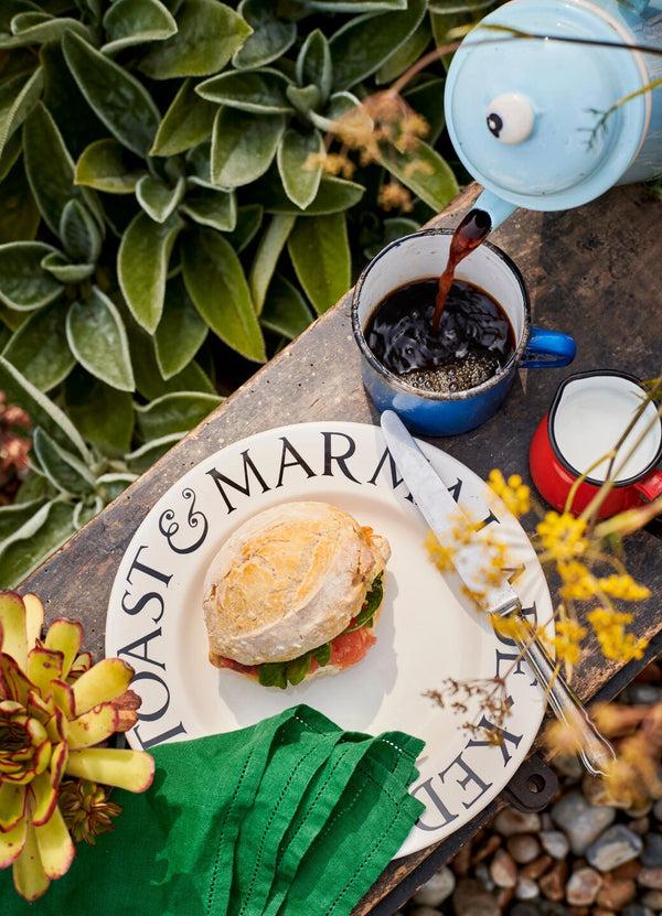 emma bridgewater Black Toast Medium Dinner Plate 8.5 Inch