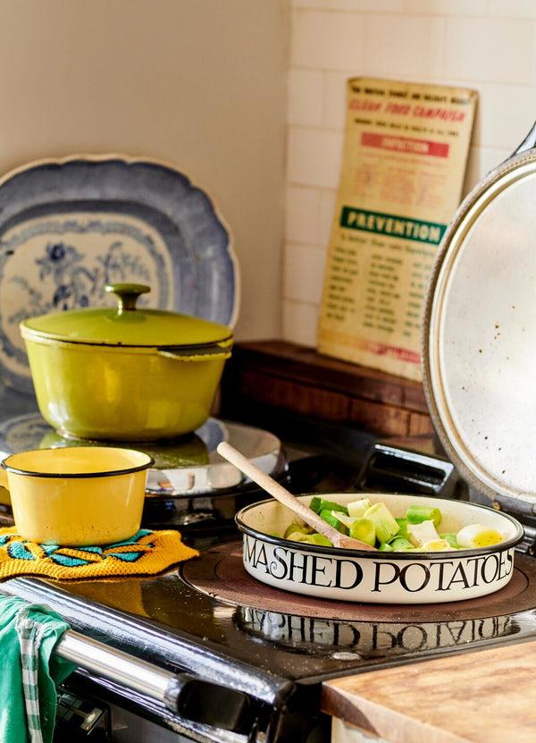 emma bridgewater Black Toast Medium Savoury Enamel Pie Dish