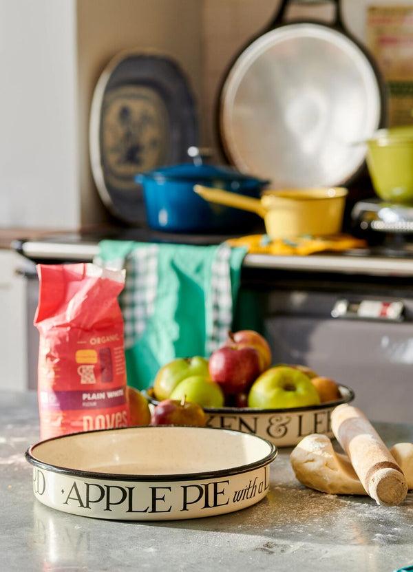 emma bridgewater Black Toast Medium Sweet Enamel Pie Dish