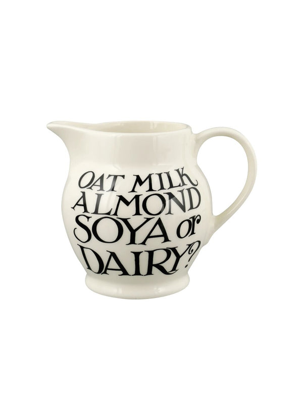 Emma Bridgewater Black Toast Soya Or Dairy 1/2 Pint Jug