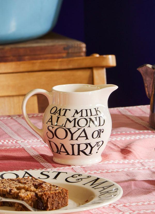 emma bridgewater Black Toast Soya Or Dairy 1/2 Pint Jug