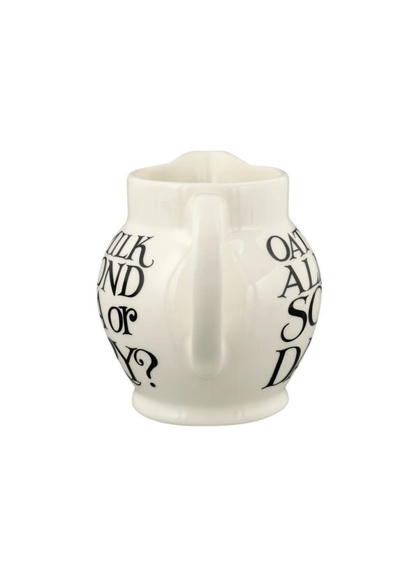 Emma Bridgewater Black Toast Soya Or Dairy 1/2 Pint Jug