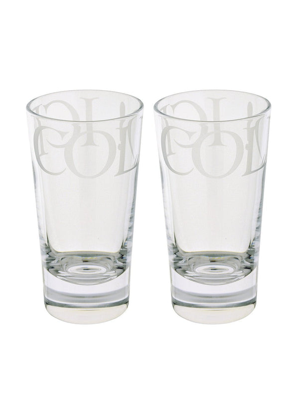 emma bridgewater Black Toast Tall Glass Tumbler Set of 2