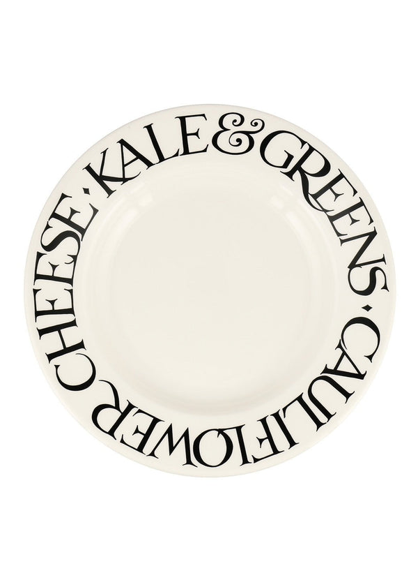 Emma Bridgewater Black Toast Veggies Large Dinner Plate 10.5 Inch