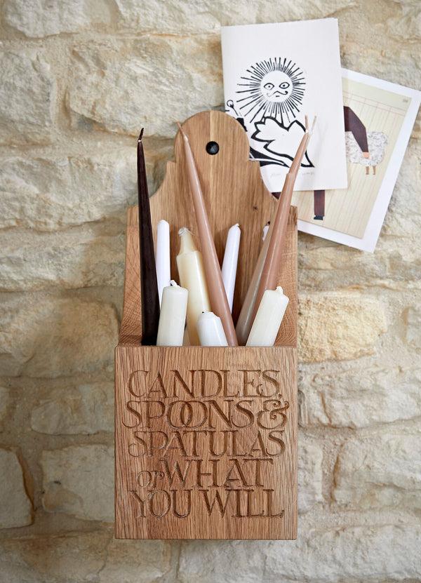 emma bridgewater Black Toast Wooden Wall Hanging Storage Box