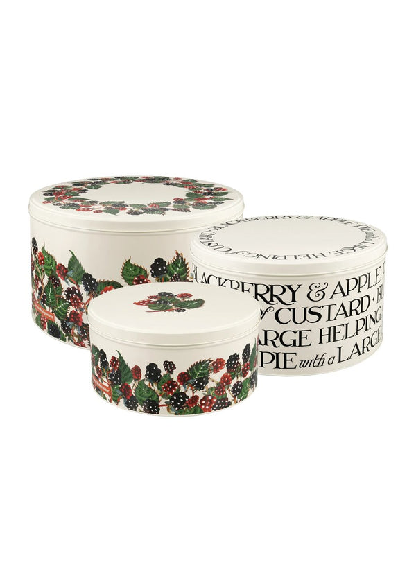 Emma Bridgewater Blackberry Set Of 3 Round Cake Tins